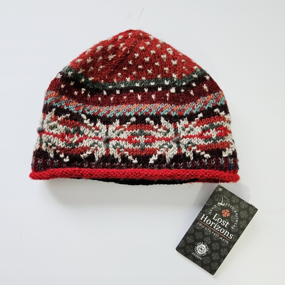 NWT Lost Horizons Handcrafted 100% Wool Hat One Size